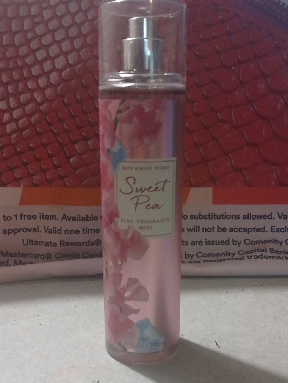Bath & Body Works Sweet Pea Pink Floral Fragrance Mist Bottle